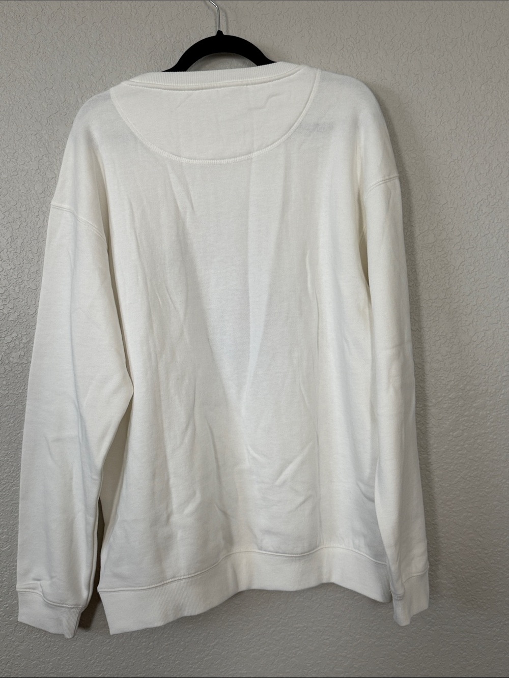 Nebraska Cornhusker White Sweatshirt featuring Herbie Husker Chenille College - Picture 4 of 6